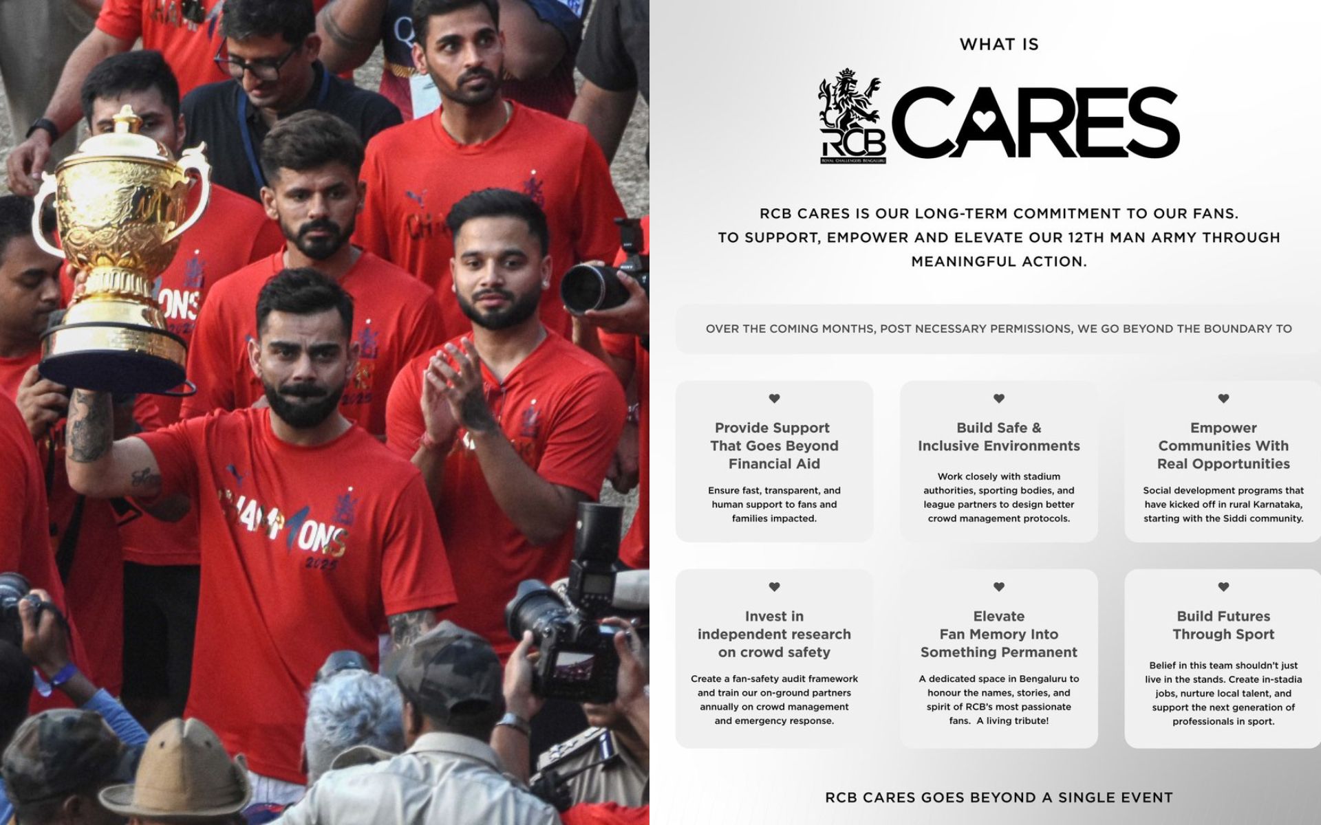 Living Tribute, Better Crowd Management: RCB Announces Detailed Plans Via 'Cares' Initiative